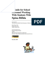 Spina Bifida: A Guide For School Personnel Working With Students With