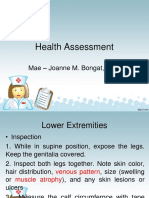 Assess Lower Extremities Health