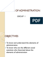 Elements of Administration PPT 1