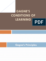 Gagne'S Conditions of Learning