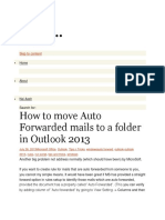 How To Auto Forward Mails To Folder