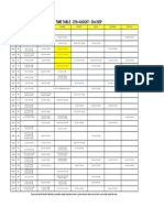 Doubt Time Table - 27Th August - 23Rd Sep: P9 +P9 (12:00 TO 8:00 PM)