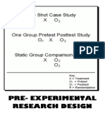 Pre-Experimental Research Design