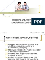 4 Reporting and Analyzing Merchandising Operations