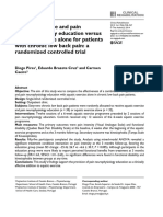 Aquatic Exercise and Pain Neurophysiology Education Versus Aquatic Exercise Alone For Patients With Chronic Low Back Pain: A Randomized Controlled Trial