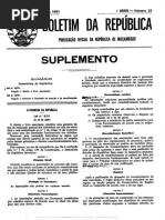 MOÇAMBIQUE – Lei Do Associativismo 1991