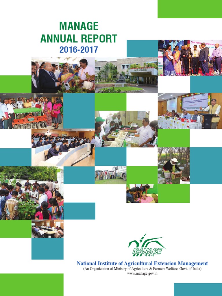 Manage Ar 2016 17 English PDF Agriculture Capacity Building