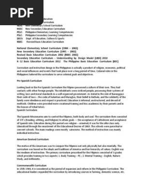 Curriculum