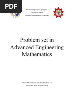 Problem Set in Advanced Engineering Mathematics