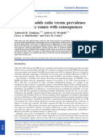 Odds Ratio Vs Prevalence Ratio