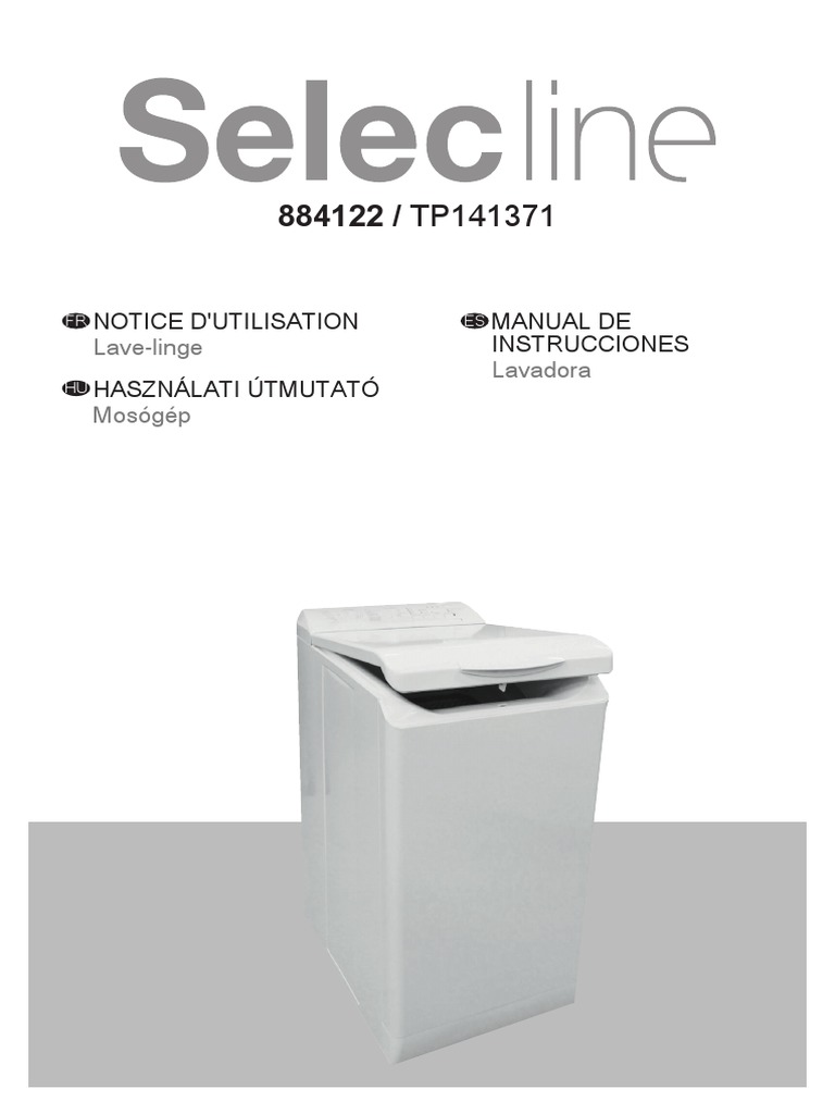 Notice d'utilisation Lavelinge Selecline PDF Machine à laver La — free download