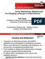 Offshoring, Onshoring, Nearshoring, Rightshoring? The Changing Landscape of Global Delivery