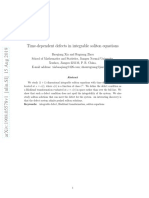 Time-Dependent Defects in Integrable Soliton Equations