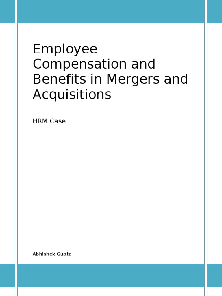 Employee Benefits in Mergers & Acquisitions | PDF | Mergers And ...