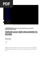 Upload Your Web Documents To Scribd