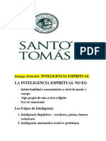 INTELIGENCIA ESPIRITUAL Matemática Resolver Problemas