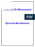 Principles of Management Question and An PDF
