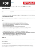 Exadata Database Machine 12c Administration Workshop Ed 2