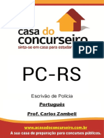 Apostila PC Rs Escrivao Portugues Edital 2017 Carlos Zambeli