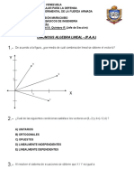 Prueba Diagnostica Algebra Lineal