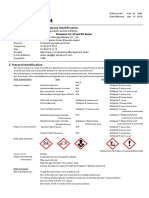 Safety Data Sheet for Panasonic Valve Regulated Lead Acid Battery