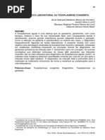 Diagnóstico Laboratorial Da Toxoplasmose Congênita 2014