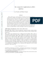 Properties of The Connective Implication in Effect Algebras: Ivan Chajda and Helmut L Anger