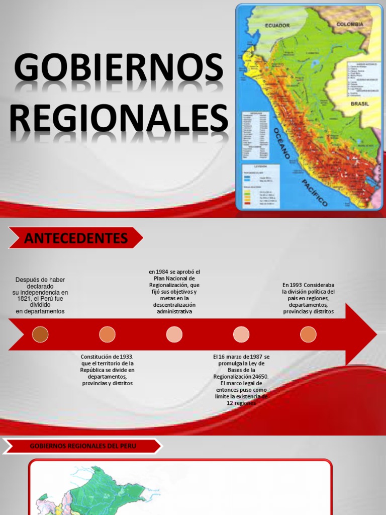 Estructura y Funciones de Gobiernos Regionales | PDF | Gobierno de ...
