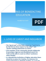 Hallmarks of Benedictine Education 