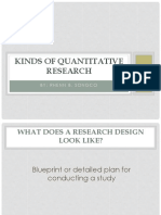 2nd Kinds of Quantitative Research