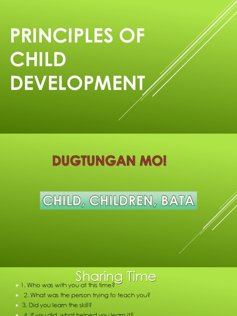 Principles of Child Development | PDF | Child Development | Relationships