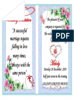 Wedding Invitation Webster & Melody