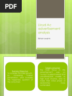 Lloyd Ad Analysis
