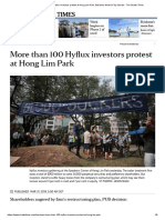 < 100 Hyflux Investors Protest at HLPark - ST