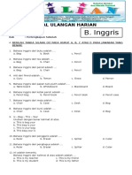 Soal Bahasa Inggris Kelas 2 SD Bab Perlengkapan Sekolah Dan Kunci Jawaban