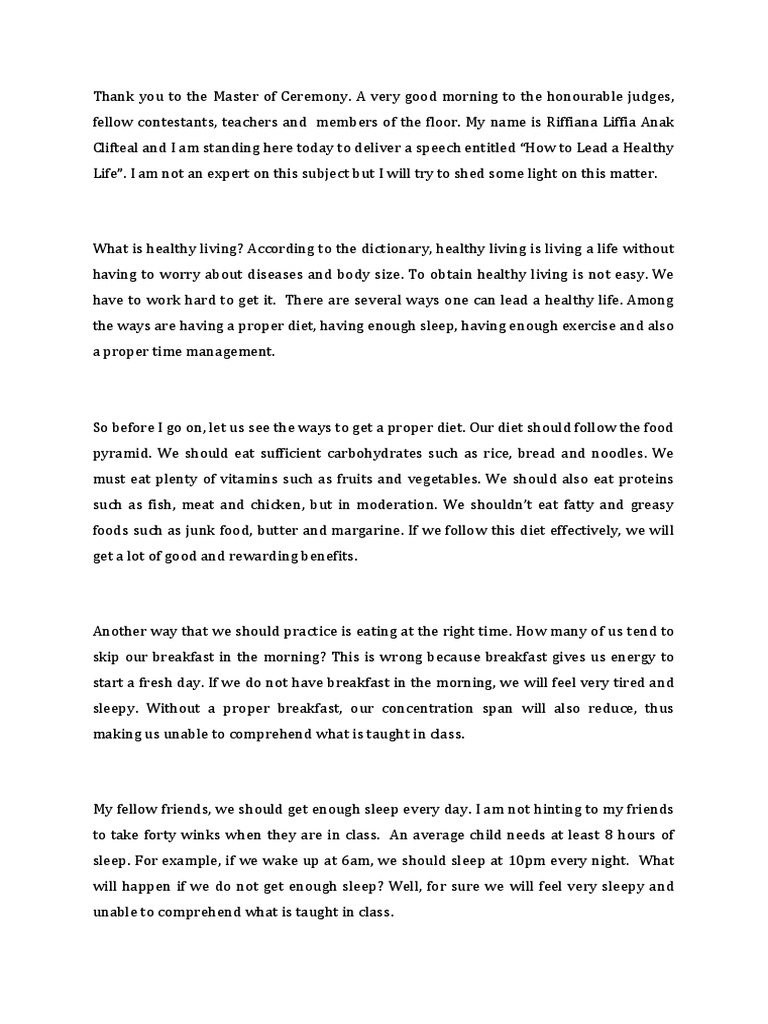 Short Story | PDF | Diet (Nutrition) | Diet &amp; Nutrition