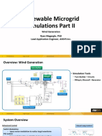 Renewable Microgrid Simulations Part Ii: Wind Generation Ryan Magargle, PHD Lead Application Engineer, Ansys Inc