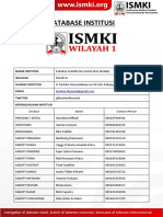 Database Institusi: Nama Institusi Wilayah Alamat Institusi Email Twitter Kepengurusan Institusi