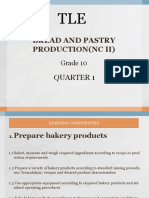 Bread and Pastry Production (NC Ii) : Quarter 1