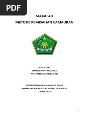 Makalah Pemisahan Campuran Docx