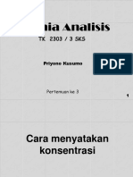 KIMIA ANALISIS] Cara Menyatakan Konsentrasi