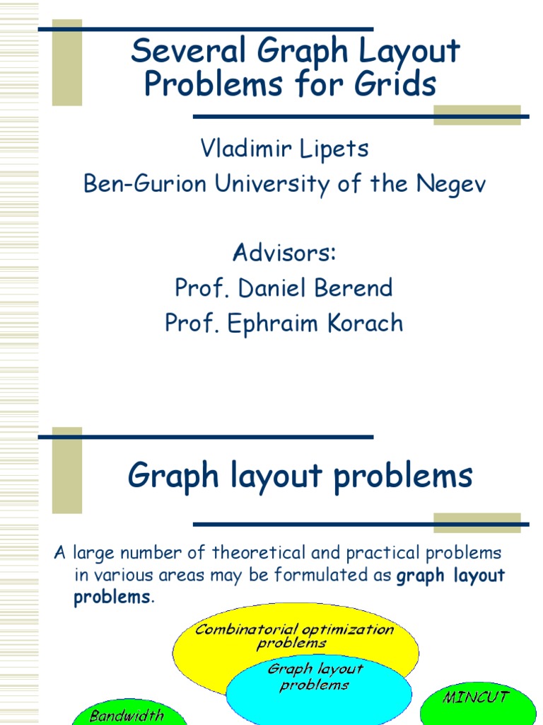 Graph Layout Problems in Grids | PDF | Teaching Methods & Materials ...