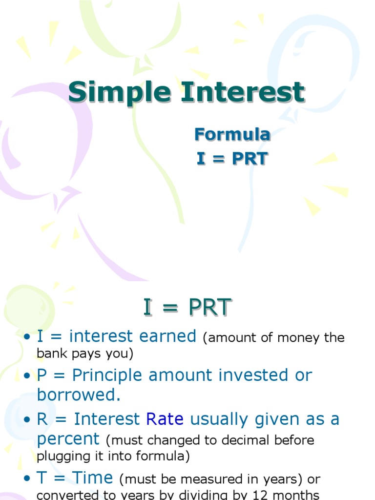 Simple Interest Calculation Guide | PDF | Interest | Interest Rates