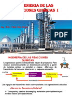 Ingenieria de Las Reacciones Quimicas I: Ing. Msc. Pablo Díaz Bravo