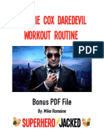Charlie Cox Daredevil Workout Routine: Bonus PDF