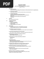 Lesson Plan in English 4 Mildred E. Saldon Grade 4 (Molave & Narra) - First Quarter August 19, 2019