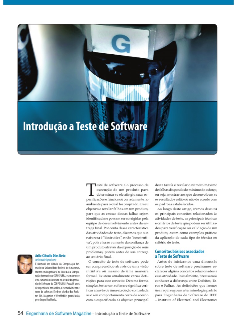 Introdução ao Teste de Software | PDF | Testes de software | Engenharia ...