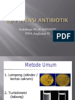 Uji Potensi Antibiotik