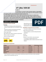 Shell Advance 4T Ultra 15W-50 Technical Data Sheet