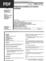 NBR 12179 - 1992 - Tratamento Acústico em Recintos Fechados